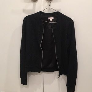 Black Lace bomber jacket